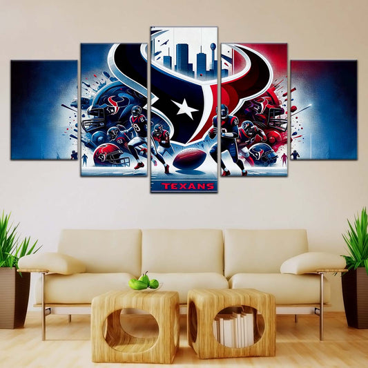 American Football Wall Art - AF5196 - Houston Texans - NFL Super Bowl Spirit - American Football Poster - American Football Canvas