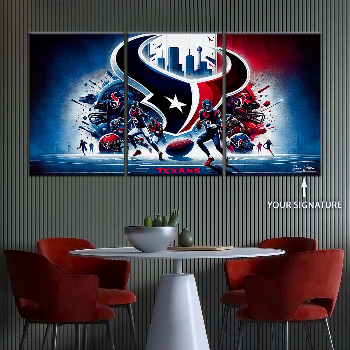 American Football Wall Art - AF5196 - Houston Texans - NFL Super Bowl Spirit - American Football Poster - American Football Canvas