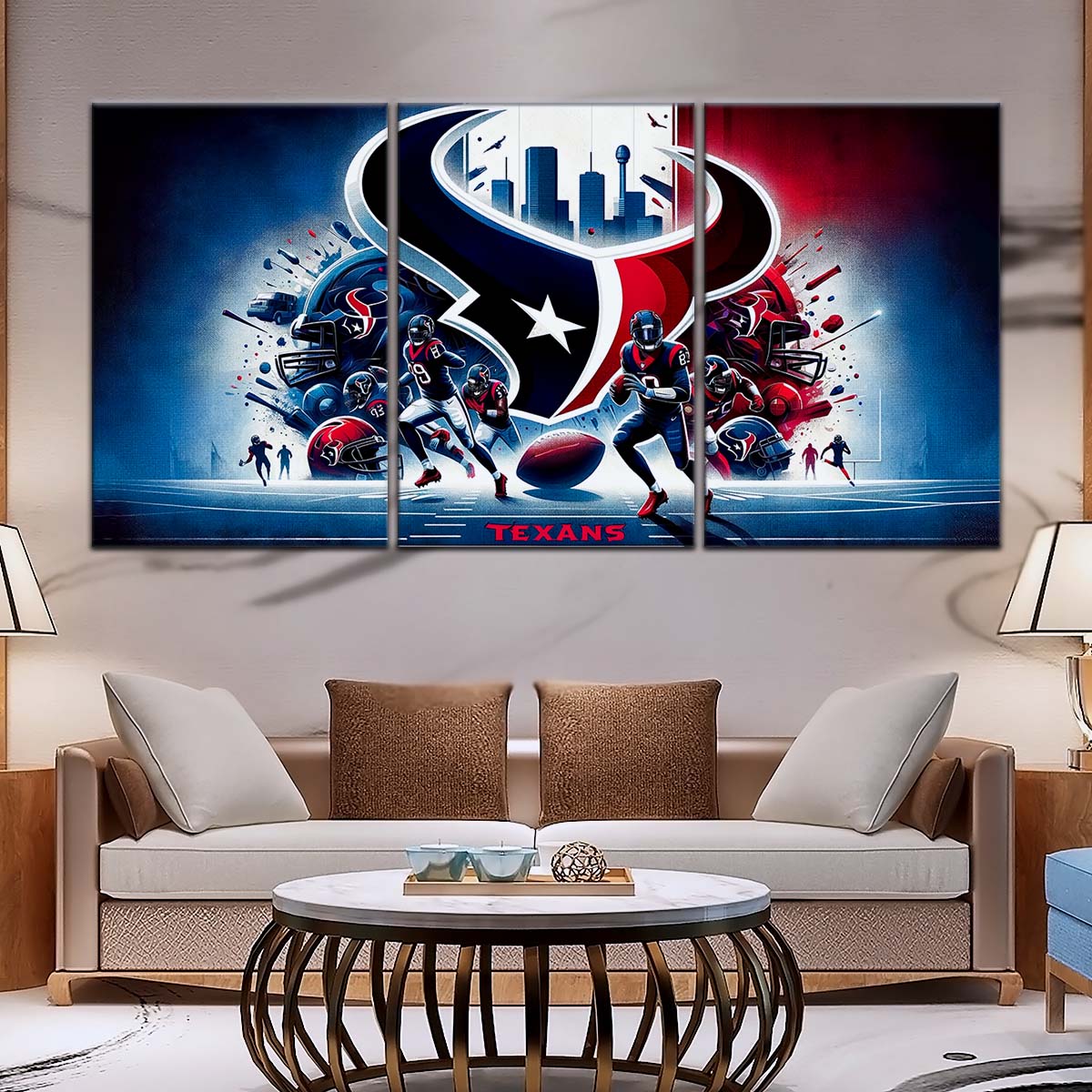 American Football Wall Art - AF5196 - Houston Texans - NFL Super Bowl Spirit - American Football Poster - American Football Canvas
