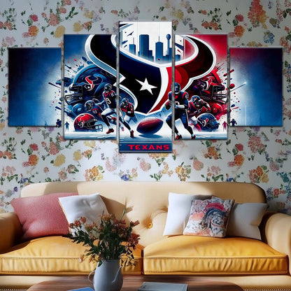 American Football Wall Art - AF5196 - Houston Texans - NFL Super Bowl Spirit - American Football Poster - American Football Canvas