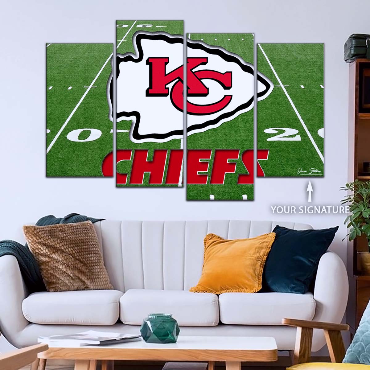 American Football Wall Art - AF5197 - Kansas City Chiefs - NFL Football Team - American Football Poster - American Football Canvas