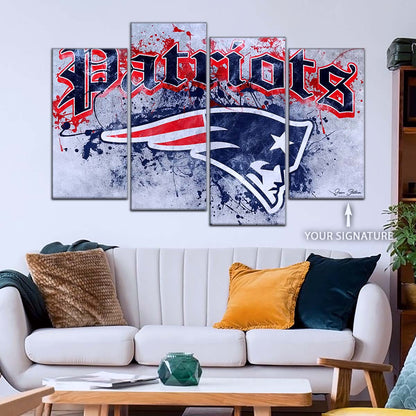 American Football Wall Art - AF5199 - New England Patriots - A Legacy in Sports - NFL Football Team - American Football Poster - American Football Canvas