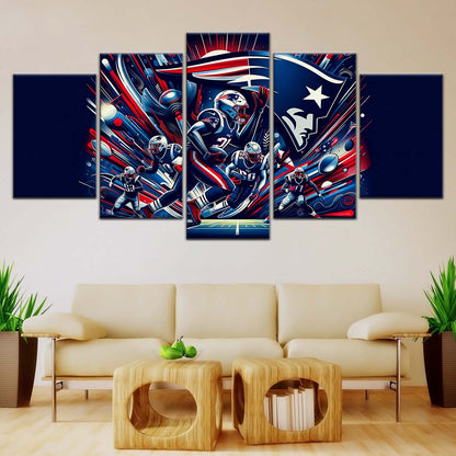 American Football Wall Art - AF5200 - New England Patriots - NFL Football Team - American Football Poster - American Football Canvas