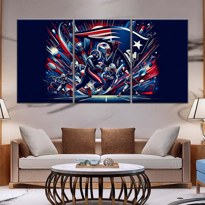 American Football Wall Art - AF5200 - New England Patriots - NFL Football Team - American Football Poster - American Football Canvas