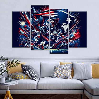 American Football Wall Art - AF5200 - New England Patriots - NFL Football Team - American Football Poster - American Football Canvas