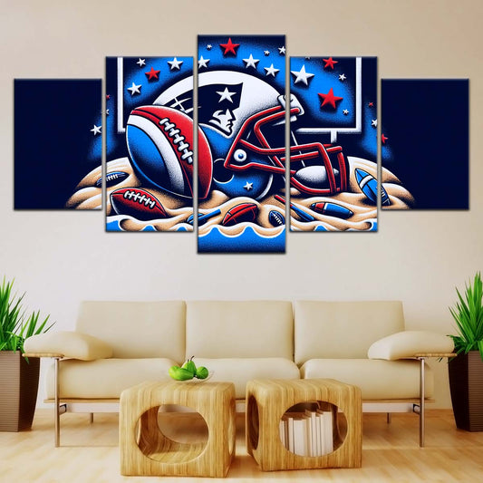 American Football Wall Art - AF5202 - New England Patriots - Ultimate Football Pride - NFL Football Team - American Football Poster - American Football Canvas