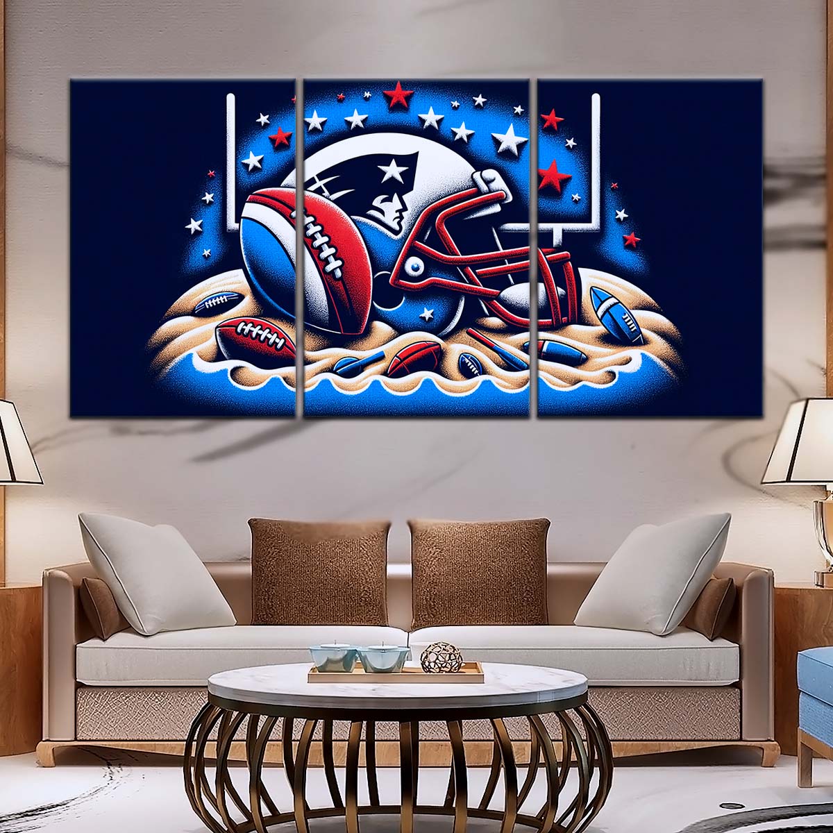 American Football Wall Art - AF5202 - New England Patriots - Ultimate Football Pride - NFL Football Team - American Football Poster - American Football Canvas