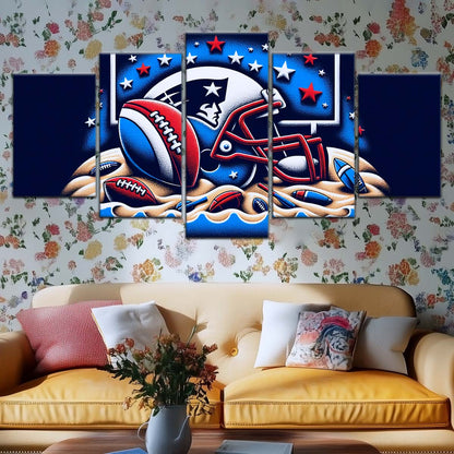 American Football Wall Art - AF5202 - New England Patriots - Ultimate Football Pride - NFL Football Team - American Football Poster - American Football Canvas