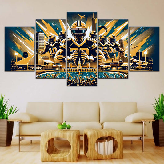 American Football Wall Art - AF5203 - New Orleans Saints - Dynamic NFL Football - American Football Poster - American Football Canvas