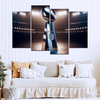 American Football Wall Art - AF5205 - NFL Football Super Bowl Trophy - American Football Poster - American Football Canvas