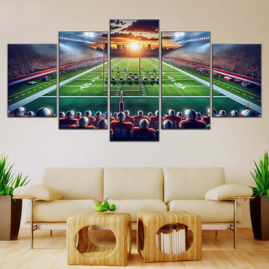 American Football Wall Art - AF5207 - NFL Sunset Showdown - American Football Poster - American Football Canvas
