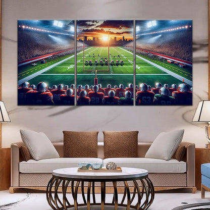 American Football Wall Art - AF5207 - NFL Sunset Showdown - American Football Poster - American Football Canvas