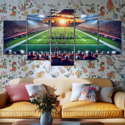 American Football Wall Art - AF5207 - NFL Sunset Showdown - American Football Poster - American Football Canvas