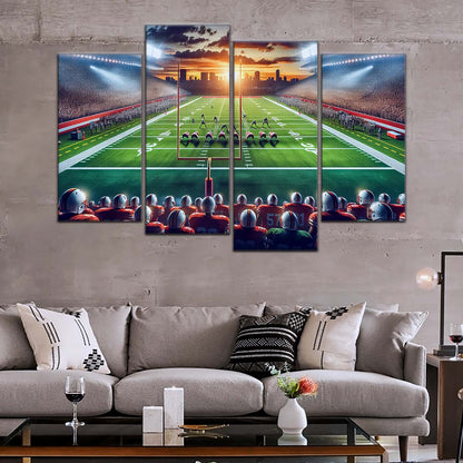 American Football Wall Art - AF5207 - NFL Sunset Showdown - American Football Poster - American Football Canvas
