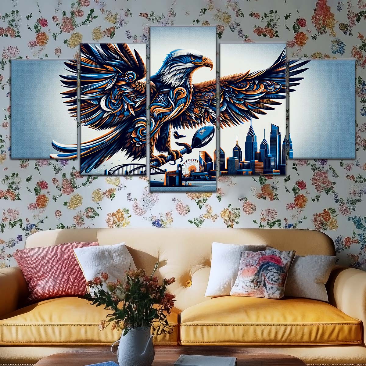 American Football Wall Art - AF5208 - Philadelphia Eagles - Majestic Flight - NFL Football Team - American Football Poster - American Football Canvas