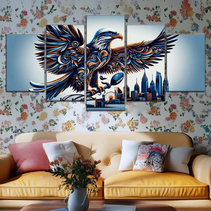American Football Wall Art - AF5208 - Philadelphia Eagles - Majestic Flight - NFL Football Team - American Football Poster - American Football Canvas