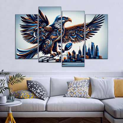 American Football Wall Art - AF5208 - Philadelphia Eagles - Majestic Flight - NFL Football Team - American Football Poster - American Football Canvas
