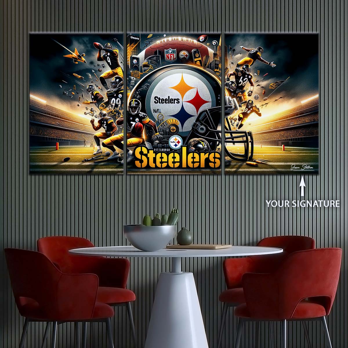 American Football Wall Art - AF5210 - Pittsburgh Steelers - Epic NFL Football Team - American Football Poster - American Football Canvas