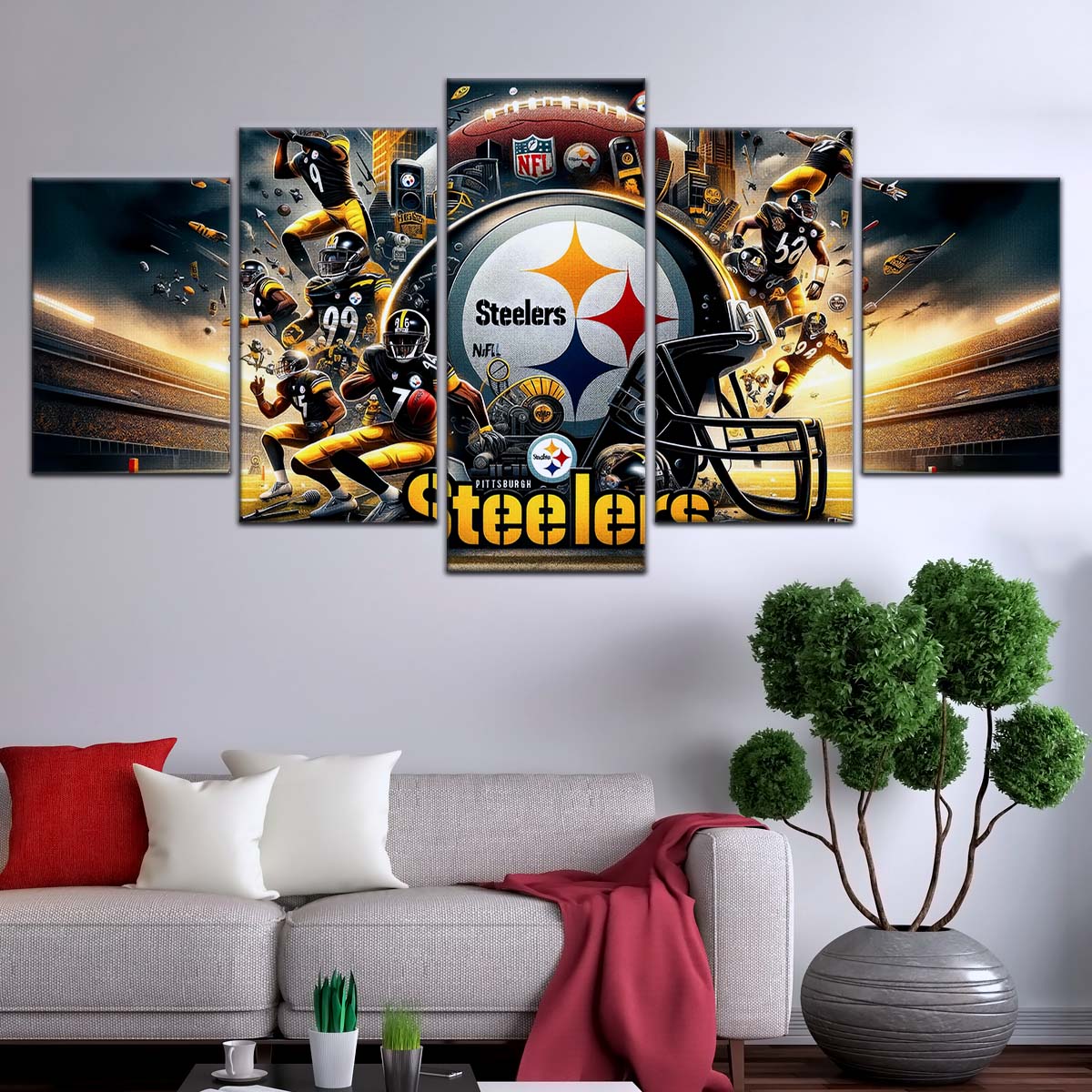 American Football Wall Art - AF5210 - Pittsburgh Steelers - Epic NFL Football Team - American Football Poster - American Football Canvas