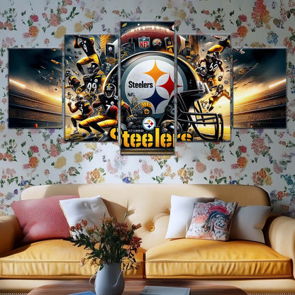American Football Wall Art - AF5210 - Pittsburgh Steelers - Epic NFL Football Team - American Football Poster - American Football Canvas