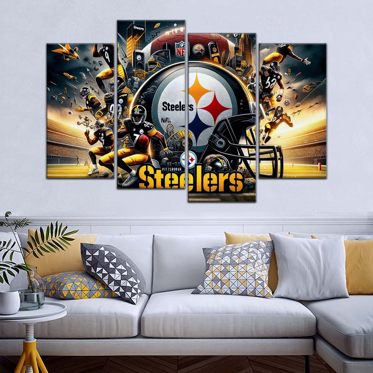 American Football Wall Art - AF5210 - Pittsburgh Steelers - Epic NFL Football Team - American Football Poster - American Football Canvas