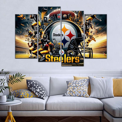 American Football Wall Art - AF5210 - Pittsburgh Steelers - Epic NFL Football Team - American Football Poster - American Football Canvas