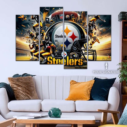 American Football Wall Art - AF5210 - Pittsburgh Steelers - Epic NFL Football Team - American Football Poster - American Football Canvas