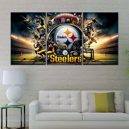 American Football Wall Art - AF5210 - Pittsburgh Steelers - Epic NFL Football Team - American Football Poster - American Football Canvas