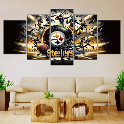 American Football Wall Art - AF5211 - Pittsburgh Steelers - NFL Football Team - American Football Poster - American Football Canvas
