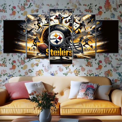 American Football Wall Art - AF5211 - Pittsburgh Steelers - NFL Football Team - American Football Poster - American Football Canvas