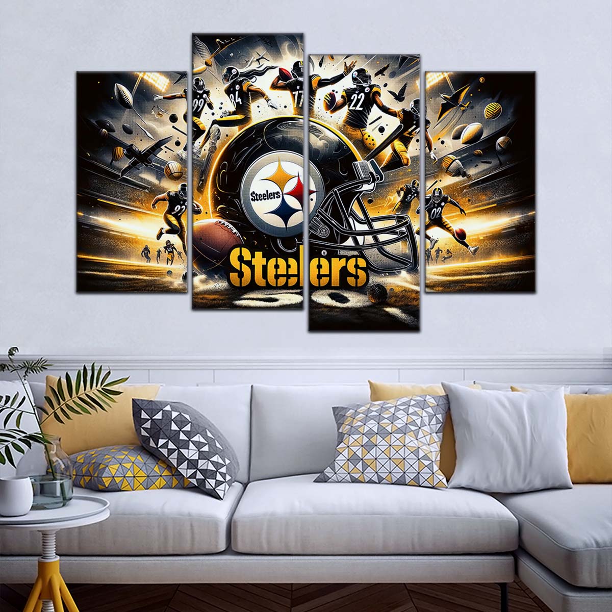 American Football Wall Art - AF5211 - Pittsburgh Steelers - NFL Football Team - American Football Poster - American Football Canvas