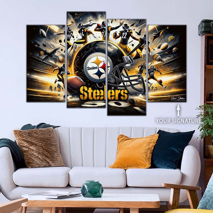 American Football Wall Art - AF5211 - Pittsburgh Steelers - NFL Football Team - American Football Poster - American Football Canvas