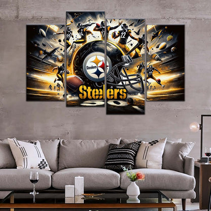 American Football Wall Art - AF5211 - Pittsburgh Steelers - NFL Football Team - American Football Poster - American Football Canvas