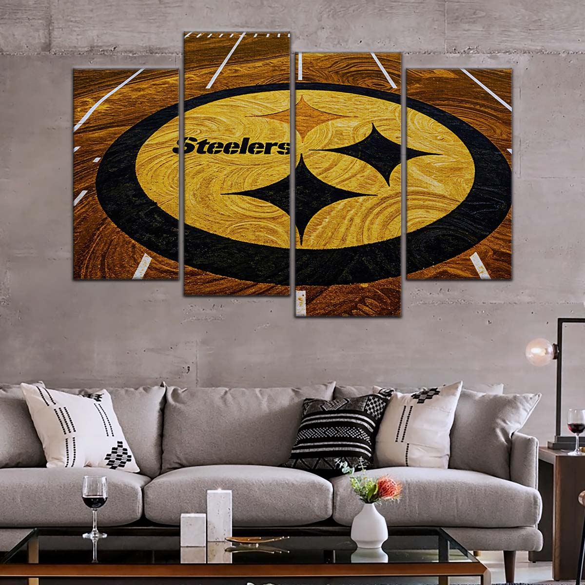 American Football Wall Art - AF5212 - Pittsburgh Steelers - NFL Football Team - American Football Poster - American Football Canvas