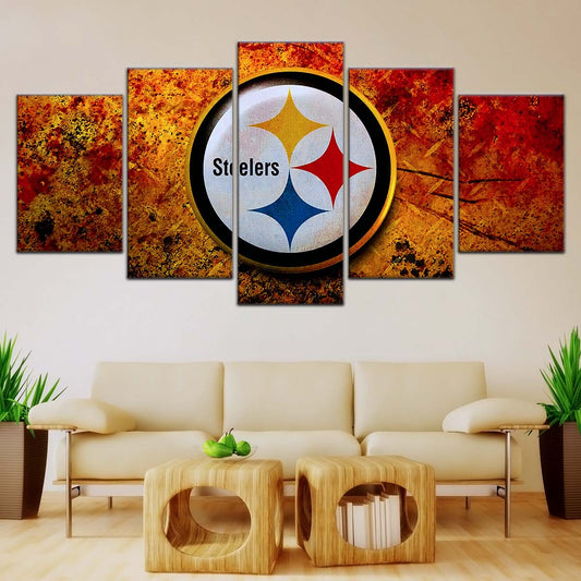 American Football Canvas Wall Art - AF5213 - Pittsburgh Steelers - Power & Passion - NFL Teams