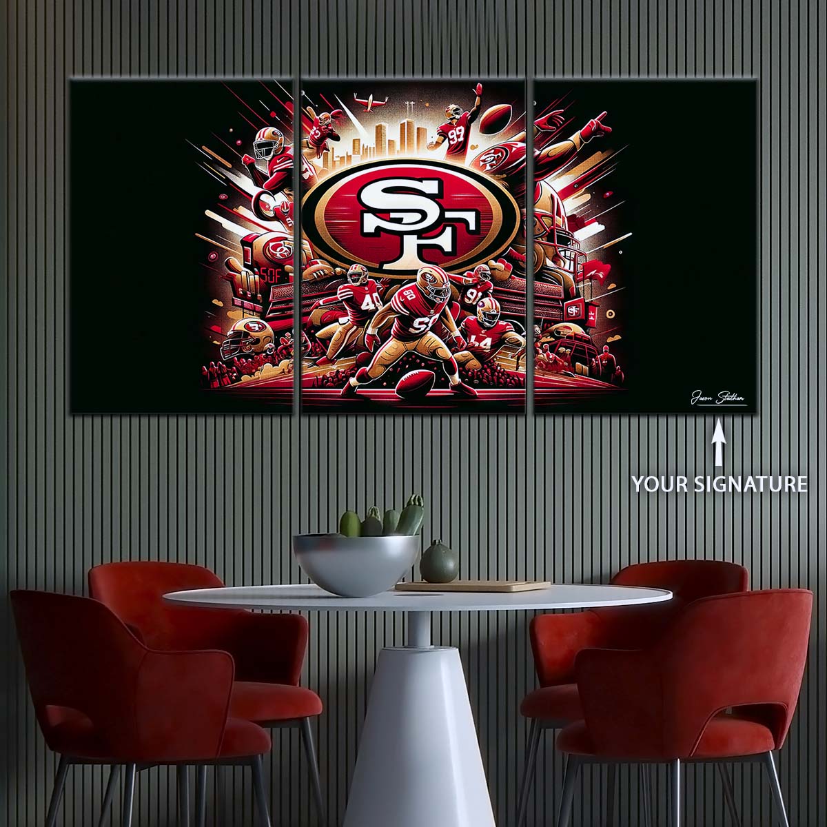 American Football Wall Art - AF5215 - San Francisco 49ers - Epic Super Bowl NFL Football Team - American Football Poster - American Football Canvas