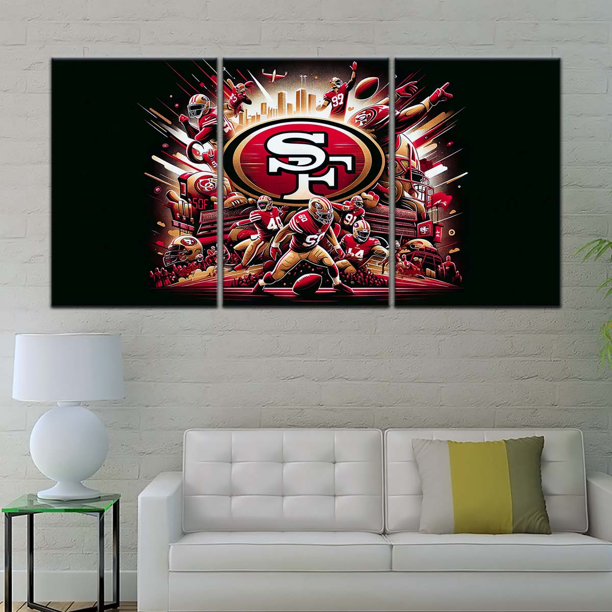 American Football Wall Art - AF5215 - San Francisco 49ers - Epic Super Bowl NFL Football Team - American Football Poster - American Football Canvas