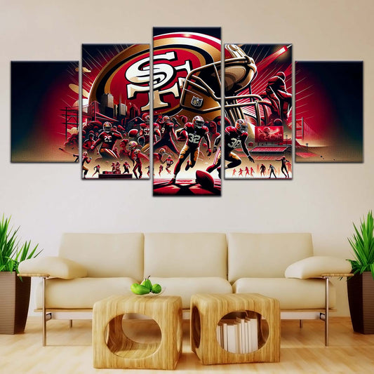 American Football Wall Art - AF5216 - San Francisco 49ers - NFL Super Bowl Spirit - American Football Poster - American Football Canvas