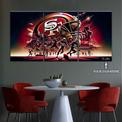 American Football Wall Art - AF5216 - San Francisco 49ers - NFL Super Bowl Spirit - American Football Poster - American Football Canvas