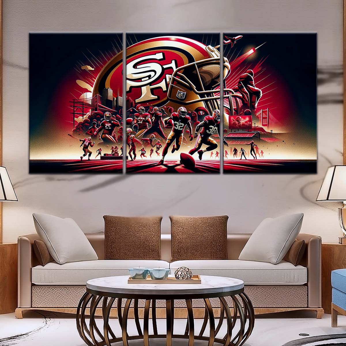 American Football Wall Art - AF5216 - San Francisco 49ers - NFL Super Bowl Spirit - American Football Poster - American Football Canvas
