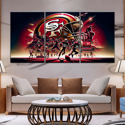 American Football Wall Art - AF5216 - San Francisco 49ers - NFL Super Bowl Spirit - American Football Poster - American Football Canvas