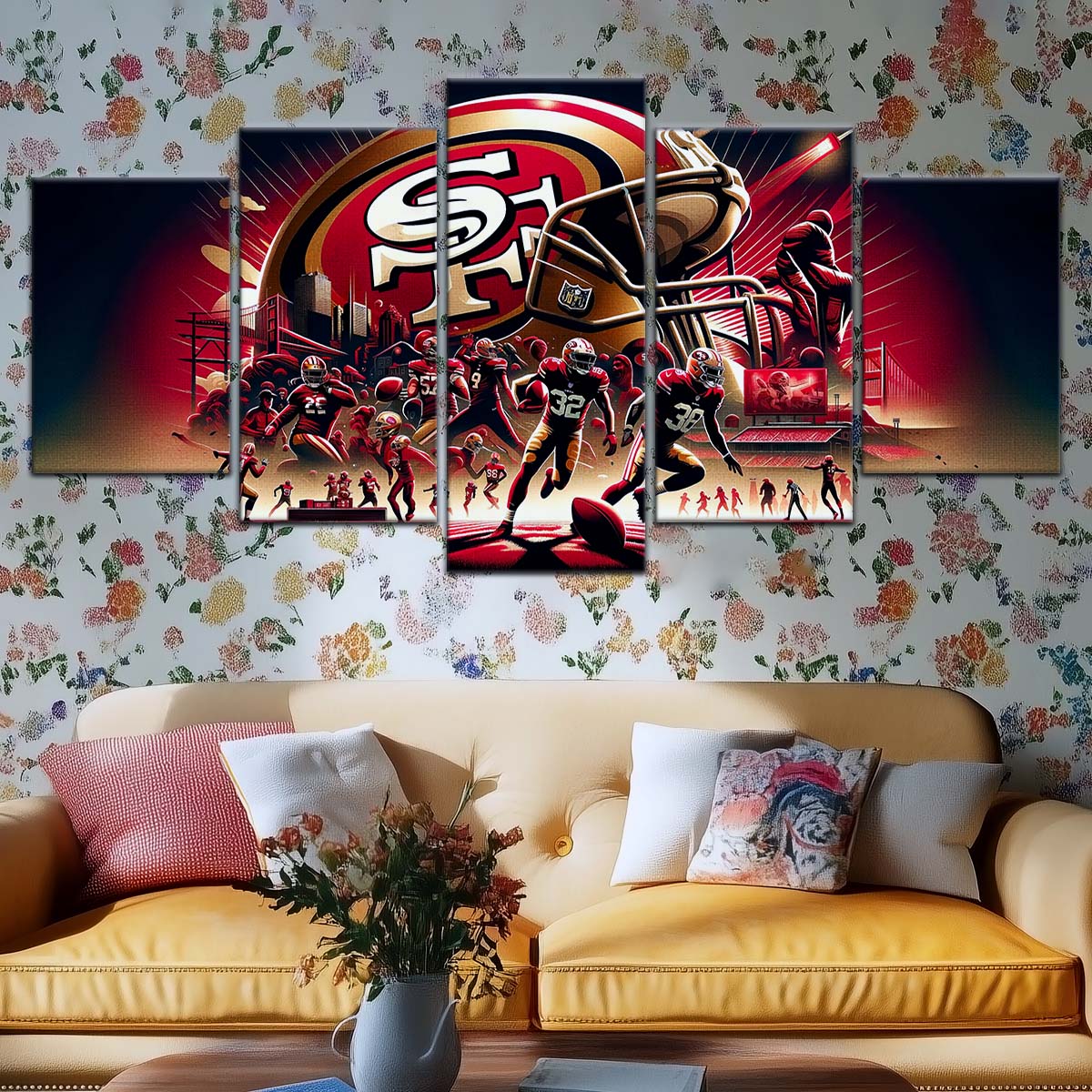 American Football Wall Art - AF5216 - San Francisco 49ers - NFL Super Bowl Spirit - American Football Poster - American Football Canvas