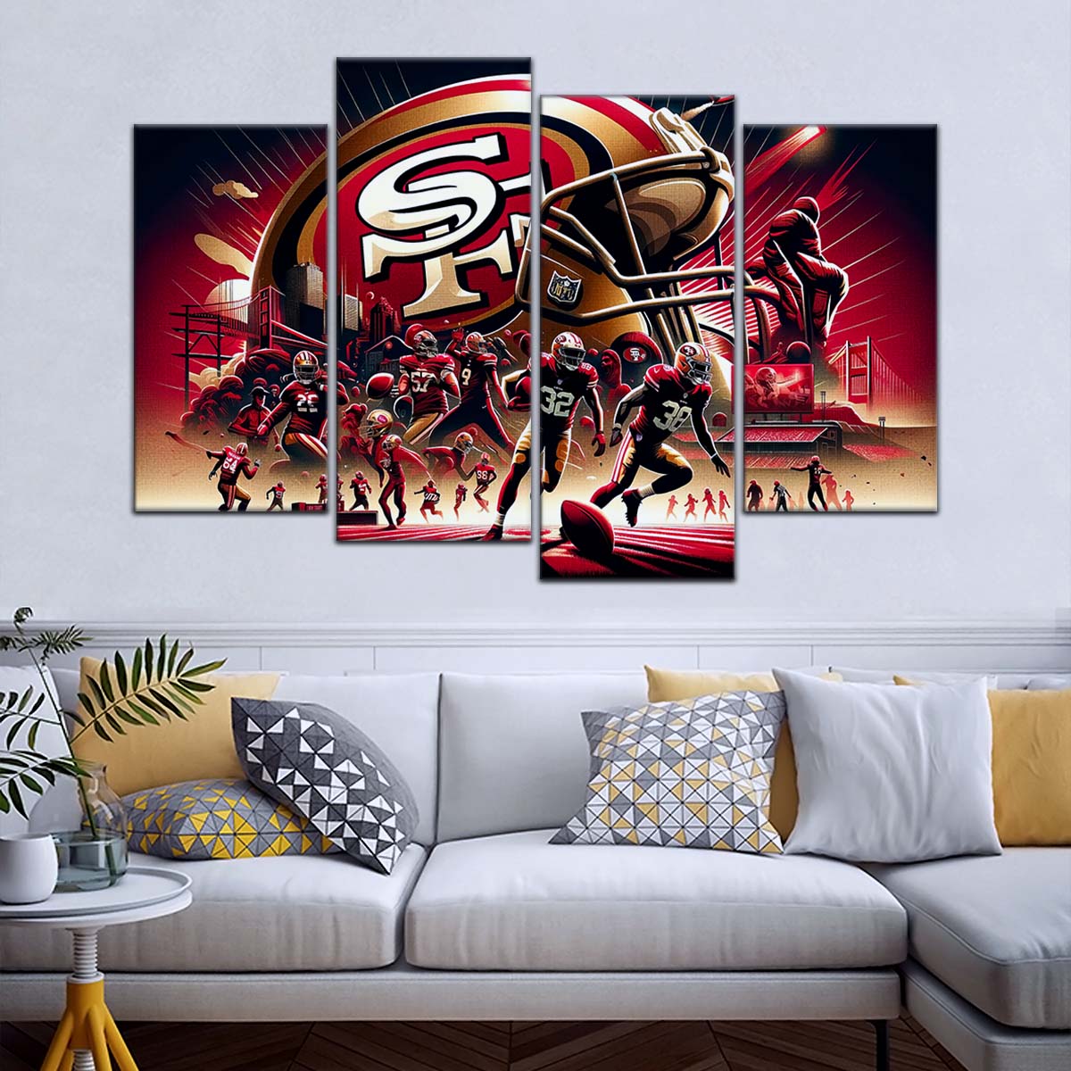 American Football Wall Art - AF5216 - San Francisco 49ers - NFL Super Bowl Spirit - American Football Poster - American Football Canvas