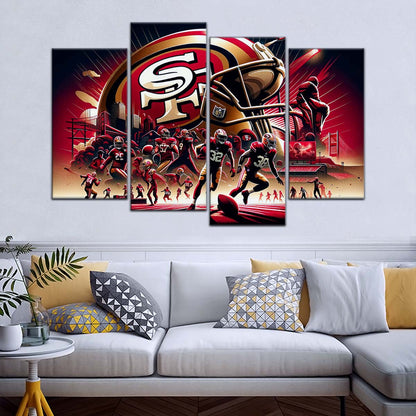 American Football Wall Art - AF5216 - San Francisco 49ers - NFL Super Bowl Spirit - American Football Poster - American Football Canvas