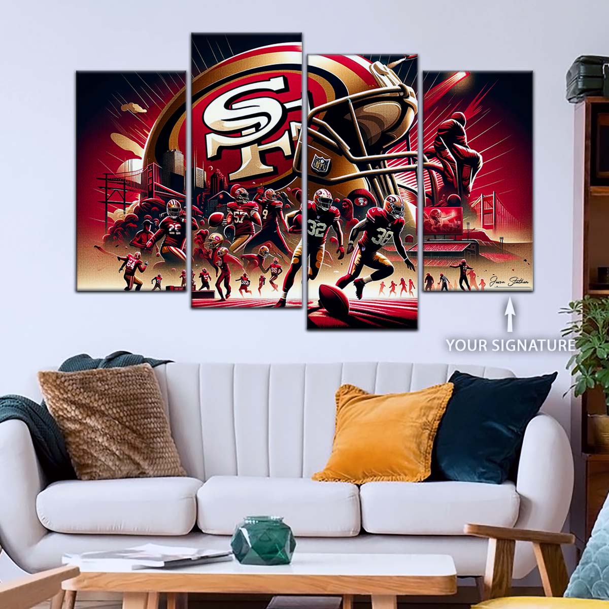 American Football Wall Art - AF5216 - San Francisco 49ers - NFL Super Bowl Spirit - American Football Poster - American Football Canvas