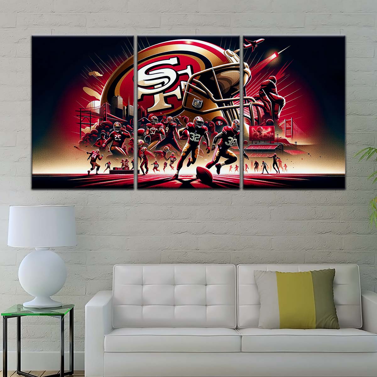American Football Wall Art - AF5216 - San Francisco 49ers - NFL Super Bowl Spirit - American Football Poster - American Football Canvas