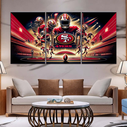 American Football Wall Art - AF5217 - San Francisco 49ers - NFL Super Bowl - American Football Poster - American Football Canvas