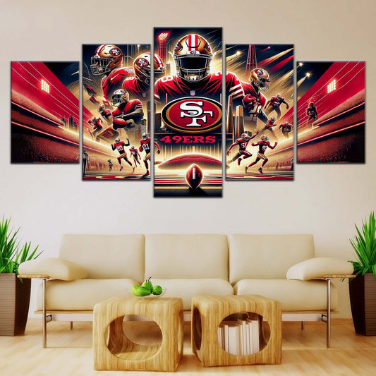 American Football Canvas Wall Art - AF5217 - San Francisco 49ers - NFL Super Bowl