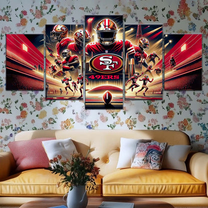 American Football Wall Art - AF5217 - San Francisco 49ers - NFL Super Bowl - American Football Poster - American Football Canvas