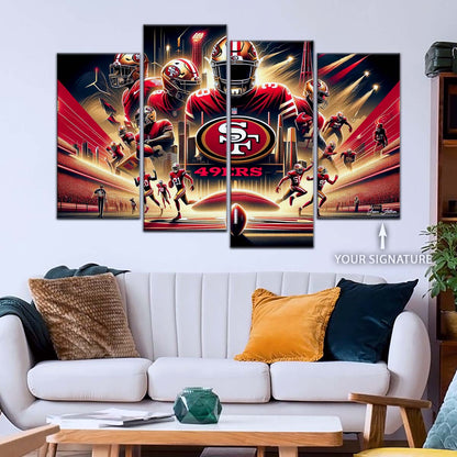 American Football Wall Art - AF5217 - San Francisco 49ers - NFL Super Bowl - American Football Poster - American Football Canvas